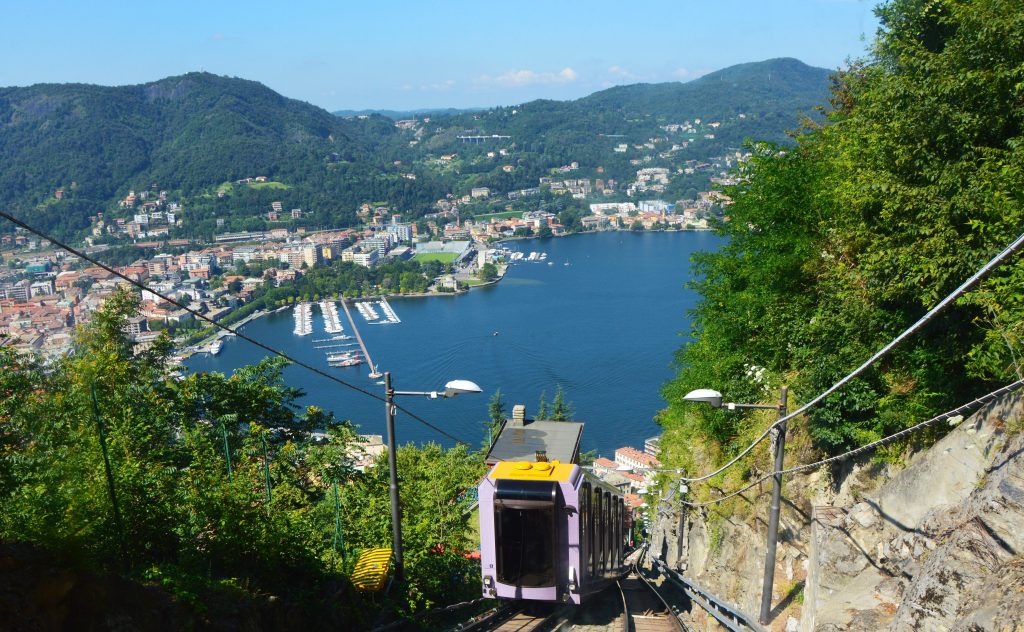 Brunate Funicular Best towns to visit in Lake Como