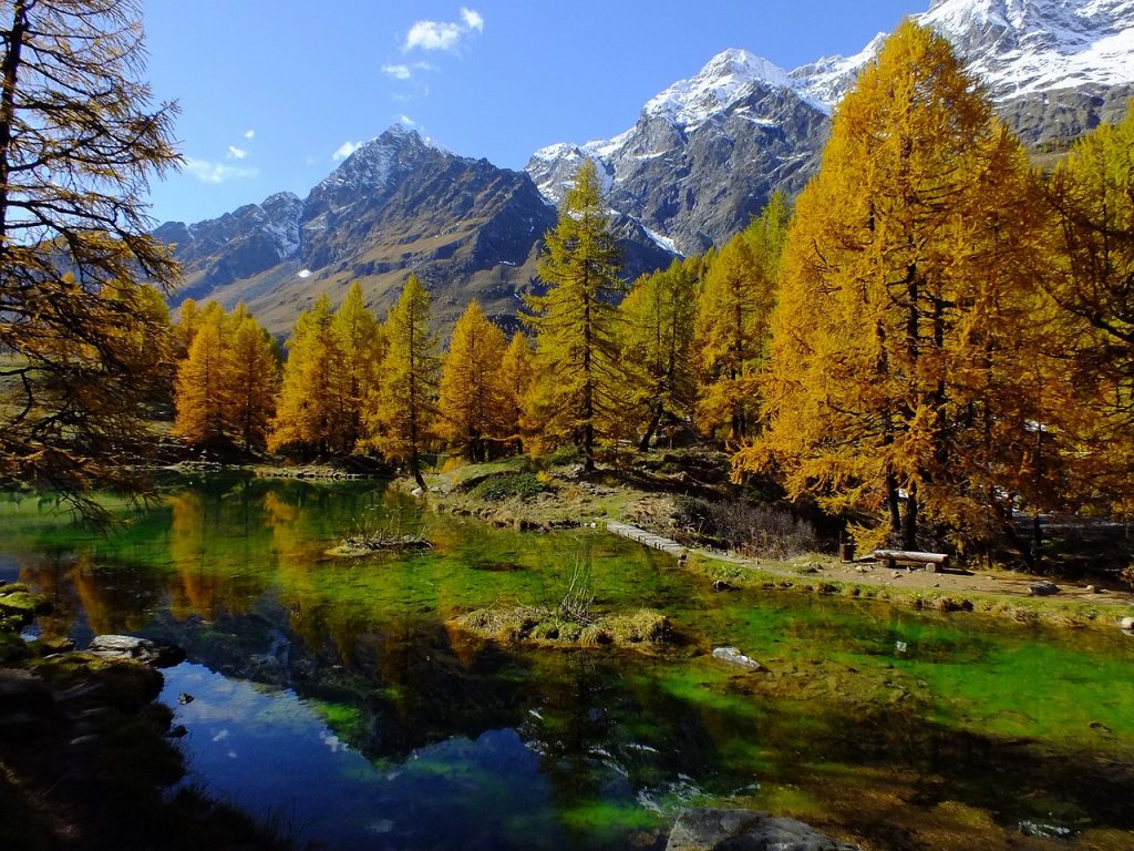 Lago Bleu Aosta Valley Italy