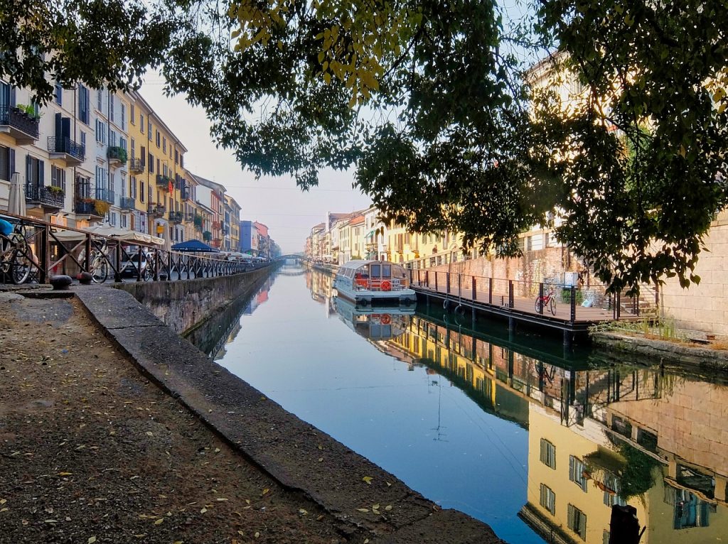 Navigli Canal District in Milan